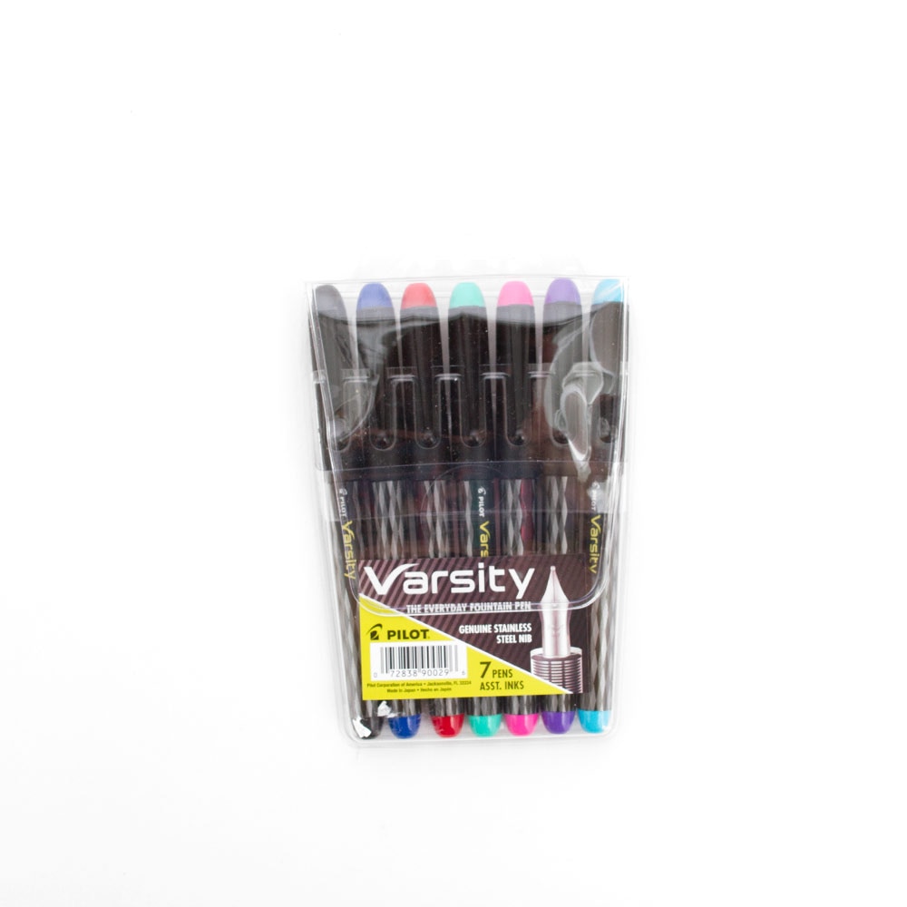 Pilot, Varsity, Fountain Pen, 7 Pack